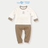 Bộ quần áo dài tay bé trai Bons99 chất liệu sợi tre mềm mịn cho bé từ 9M đến 6 tuổi BONBB066