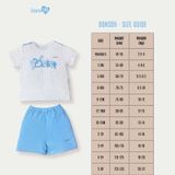 Bộ cài vai cộc tay Bons99 chất liệu Modal xốp mềm mát thoải mái cho bé từ 6 tháng BONMD053