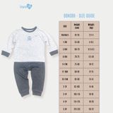 Bộ quần áo dài tay bé trai Bons99 chất liệu sợi tre mềm mịn cho bé từ 9M đến 6 tuổi BONBB066