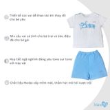 Bộ cài vai cộc tay Bons99 chất liệu Modal xốp mềm mát thoải mái cho bé từ 6 tháng BONMD053