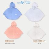 Áo choàng cho bé trai và bé gái Bons99 có mũ chất liệu Modal thoải mái chống tia UV từ 12 tháng đến 4 tuổi BONNY001
