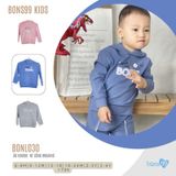 Áo hoodie Bons99 chất liệu nỉ mềm giữ ấm cho bé từ 9 tháng đến 4 tuổi BONNL030