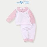 Bộ nỉ cho bé trai bé gái Bons99 bộ dài tay cổ trụ nhiều màu sắc cho bé BONNL042