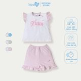 Bộ cài vai cộc tay Bons99 chất liệu Modal xốp mềm mát thoải mái cho bé từ 6 tháng BONMD053