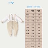 Bodysuit chất liệu nỉ mềm Bons99 mềm mịn thoải mái mặc đi chơi cho bé trai từ 0-9 tháng BONNL035