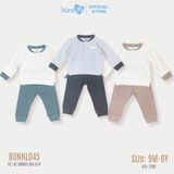 Bộ quần áo chất nỉ bomer cotton dài tay Bons99, nhiều màu sắc cho bé BONNL047