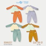Bộ quần áo chất nỉ da cá cotton dài tay Bons99 nhiều màu sắc cho bé BONNL037