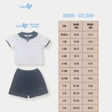 Bộ quần áo cộc tay sợi tre Bons99 chất liệu sợi tre thoáng mát thoải mái cho bé BONBB064