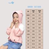 Áo khoác gió Bons99 giữ ấm thoải mái cho bé trai và bé gái từ 6 tháng đến 4 tuổi BONAG001