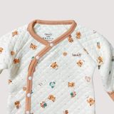Bodysuit cho bé Bons99 chất liệu chần bông mềm mịn giữ nhiệt từ 0-6 tháng BONCB025