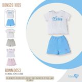 Bộ cài vai cộc tay Bons99 chất liệu Modal xốp mềm mát thoải mái cho bé từ 6 tháng BONMD053