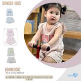 Bộ ba lỗ gấu Bons99 chất liệu Modal xốp mềm mát thoải mái cho bé từ 6 tháng BONMD062