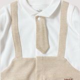 Bodysuit chất liệu nỉ mềm Bons99 mềm mịn thoải mái mặc đi chơi cho bé trai từ 0-9 tháng BONNL035
