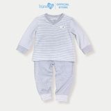 Bộ nỉ dài tay bé trai bé gái Bons99 cổ tim chất cotton nhiều màu sắc cho bé BONNL038