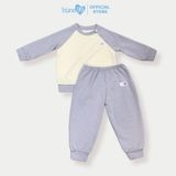 Bộ quần áo chất nỉ da cá cotton dài tay Bons99 nhiều màu sắc cho bé BONNL037
