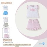 Bộ cài vai cộc tay Bons99 chất liệu Modal xốp mềm mát thoải mái cho bé từ 6 tháng BONMD053