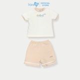 Bộ quần áo cộc tay bé trai bé gái Bons99 dễ thương chất liệu Pettit thoải mái cho bé BONPT43