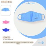 Set 3 Khẩu trang Bons99 dễ thương chất liệu sợi tre thoải mái cho bé BONTK001