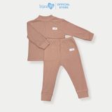 Bộ giữ nhiệt cho bé Bons99 chất nỉ cổ 3 phân dài tay nhiều màu sắc cho bé BONNL039