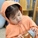 Áo choàng cho bé trai và bé gái Bons99 có mũ chất liệu Modal thoải mái chống tia UV từ 12 tháng đến 4 tuổi BONNY001