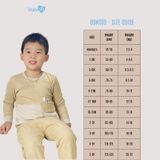 Bộ quần áo yếm Bons99 chất liệu sợi tre co giãn thoải mái cho bé từ 9 tháng đến 4 tuổi BONTK007