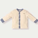 Bộ dài tay cài giữa Bons99 chất liệu nỉ mềm mịn nhiều màu sắc cho bé từ 0-6 tháng BONNC023