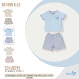 Bộ cộc tay cài vai Bons99 chất liệu Modal xốp chữ V mềm mát thoải mái cho bé từ 6 tháng BONMD055