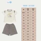 Bộ cộc tay cao cấp Bons99 chất liệu sợi tre thoáng mát thoải mái cho bé từ 9 tháng tới 6 tuổi BONBB061