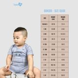 Bộ cài vai cộc tay Bons99 chất liệu Melanie mềm mát thoải mái cho bé trai từ 12 tháng BONML01
