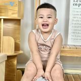 Bộ ba lỗ cộc tay Bons99 chất liệu Melanie mềm mát thoải mái cho bé trai từ 12 tháng BONML02