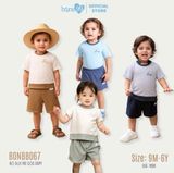 Bộ quần áo cộc tay Bons99 chất liệu sợi tre mềm mịn cho bé BONBB067