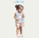 Bộ ba lỗ Bons99 dễ thương chất liệu bột gỗ thoải mái BONBG004