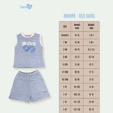Bộ ba lỗ Bons99 dễ thương chất liệu bột gỗ thoải mái BONBG004
