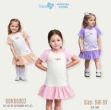Bộ váy Bons99 dễ thương chất liệu bột gỗ thoải mái BONBG003