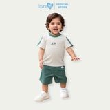 Bộ quần áo cộc tay Bons99 chất liệu modal (gỗ sồi) thoáng mát thấm mút mồ hôi cho bé BONMD073