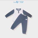Bộ quần áo cổ trụ dài Bons99 dễ thương chất liệu bột gỗ thoải mái BONBG005