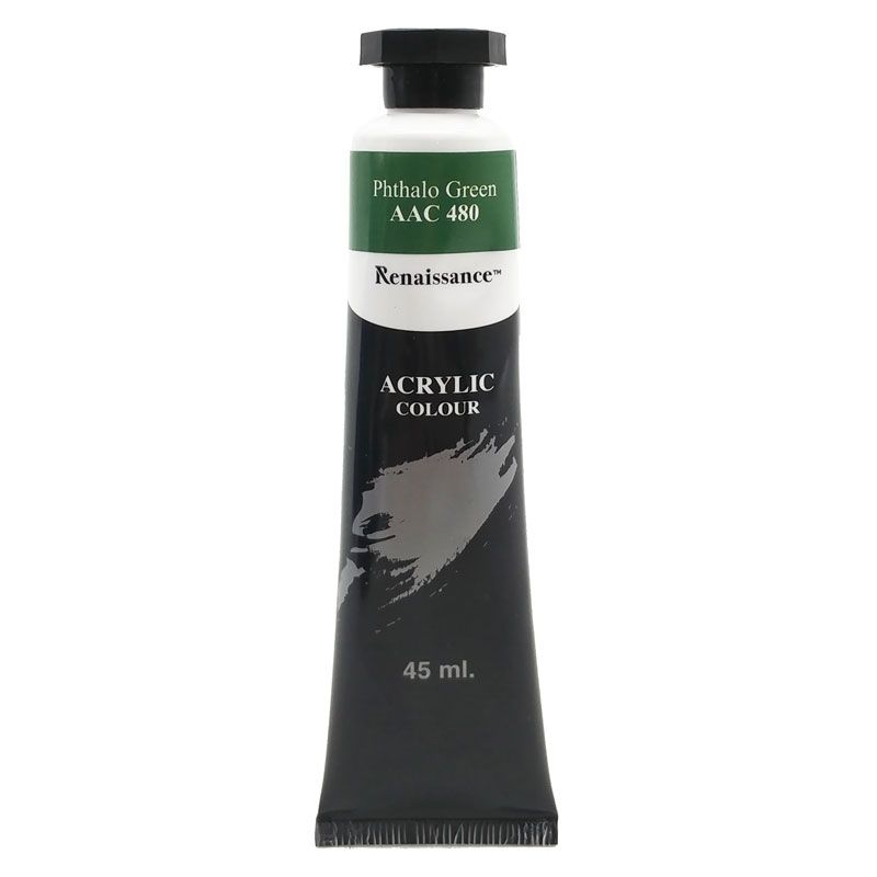 Tuýp Màu Acrylic 45 ml - Renaissance #480 - Phthalo Green