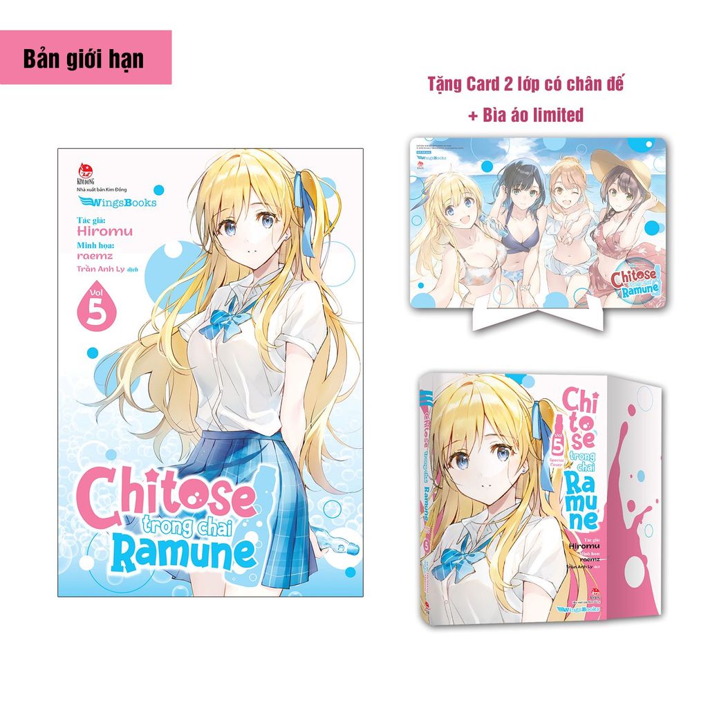 Chitose Trong Chai Ramune - Tập 5 - Bản Giới Hạn - Tặng Kèm Bìa Áo Limited + Card 2 Lớp Có Chân Đế + Poster