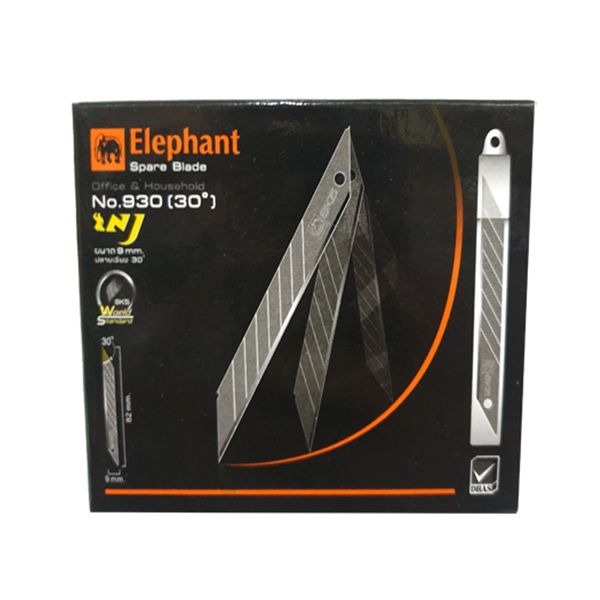 Lưỡi Dao Rọc Giấy Elephant 30°, 9Mm No.930