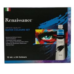 Bộ Bút Chì Màu Nước Renaissance 12ml (24 Màu)
