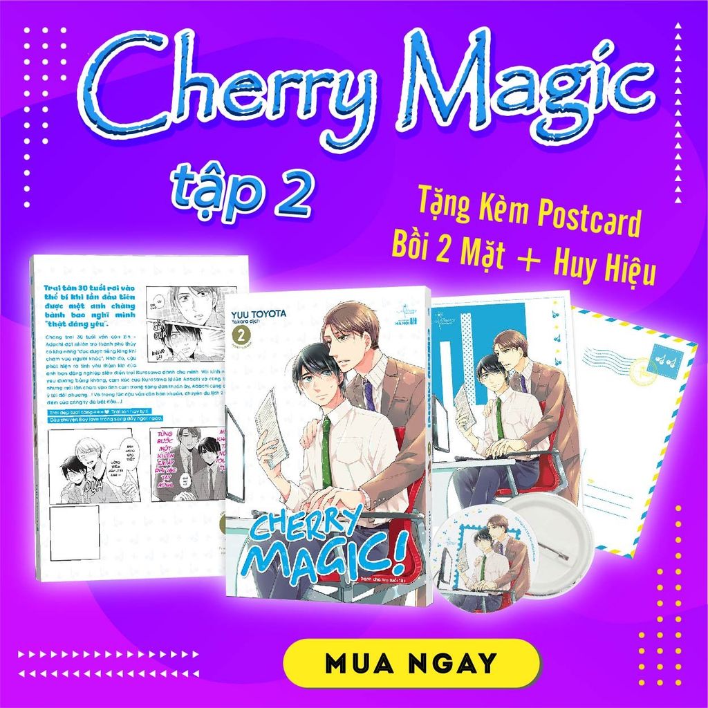 Cherry Magic - Tập 2 - Tặng Kèm Postcard Bồi 2 Mặt + Huy Hiệu Nhũ Nhung