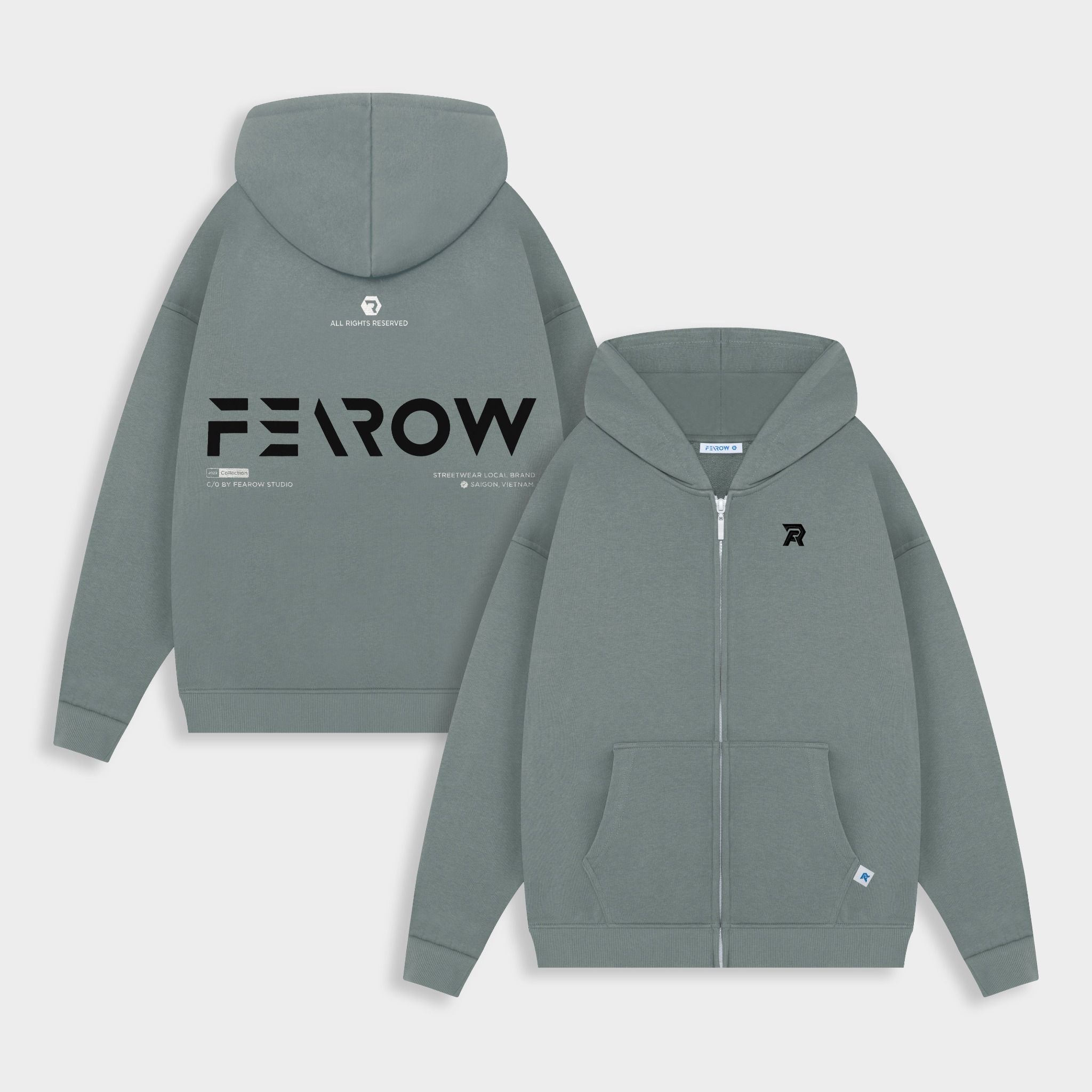 Hoodie Zip Fearow Signature 2022 / Grey Color