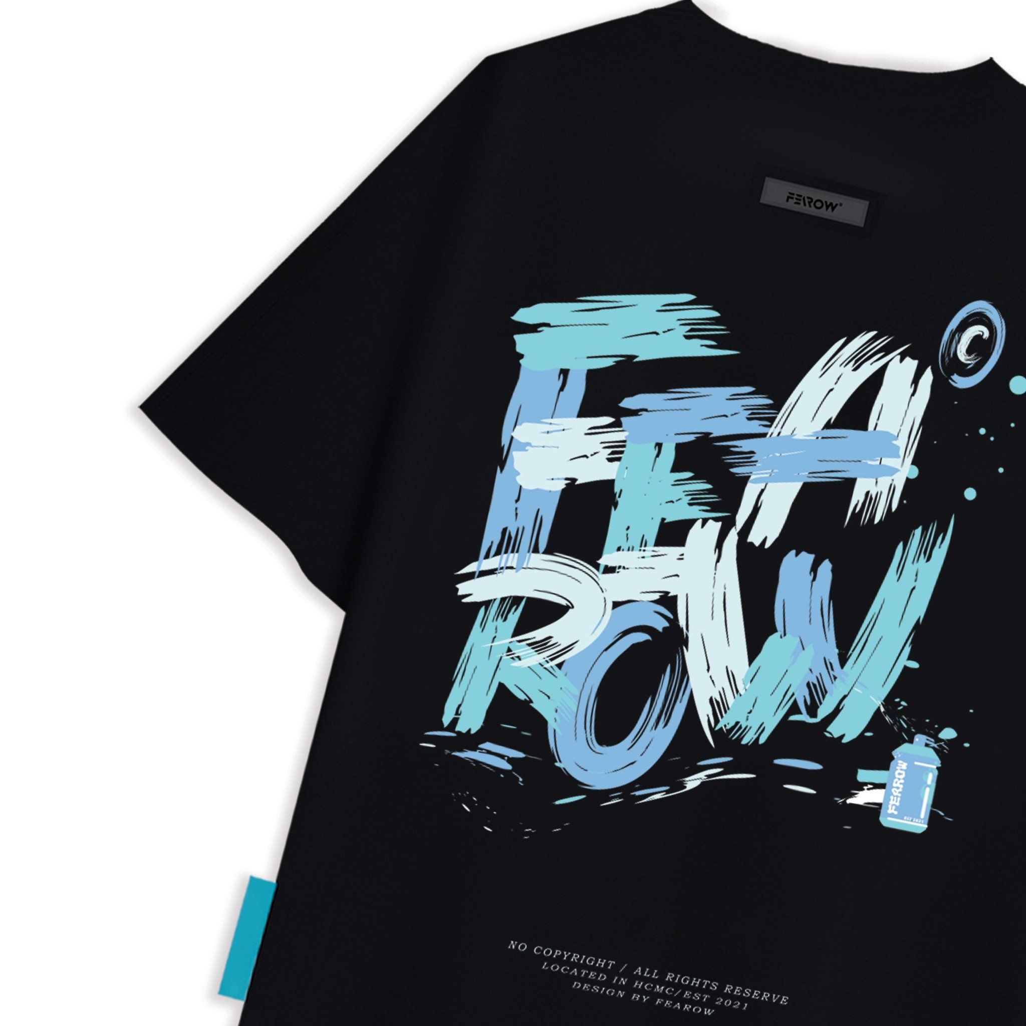 Paint Brush Tee - Black