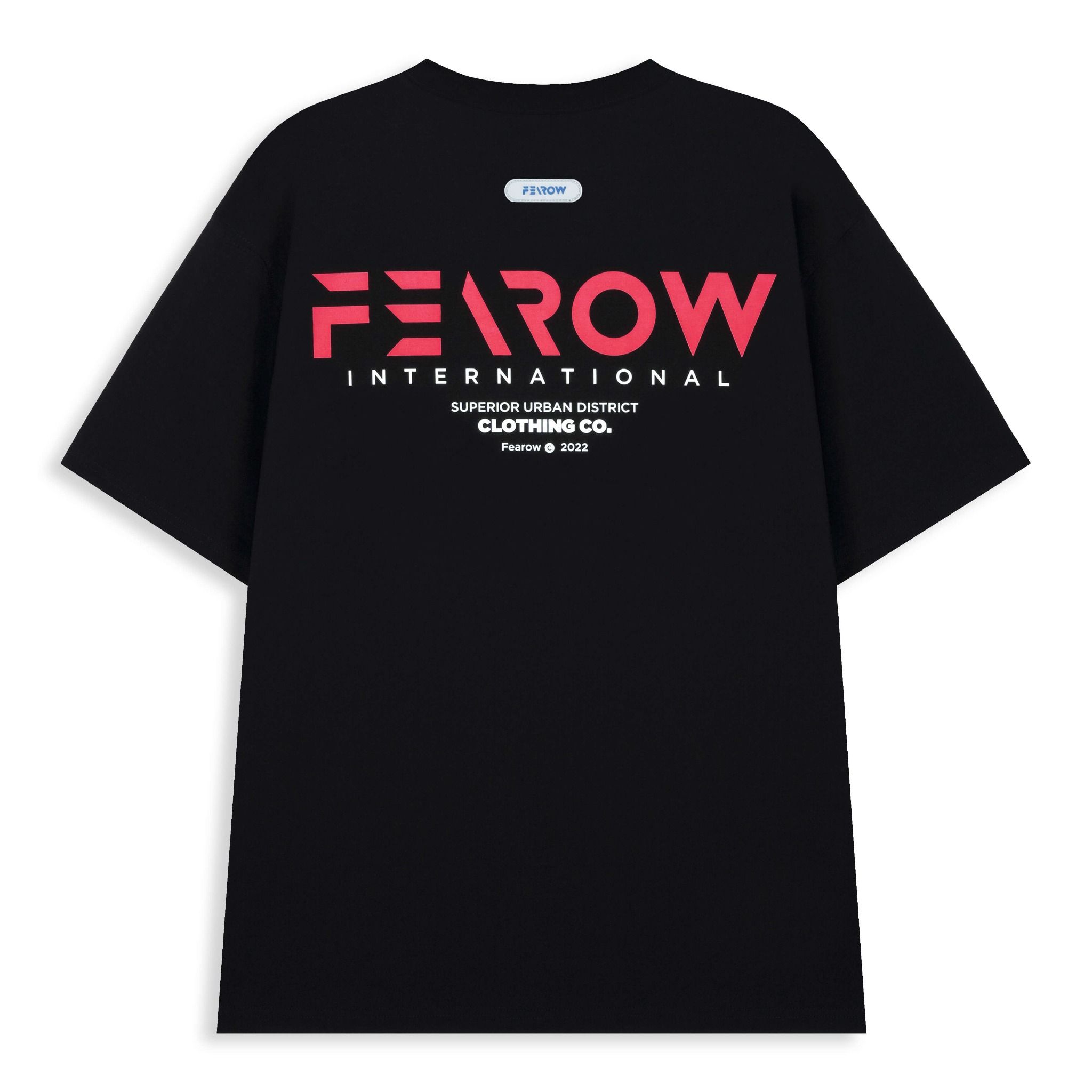 RED TEXT TEE / BLACK COLOR