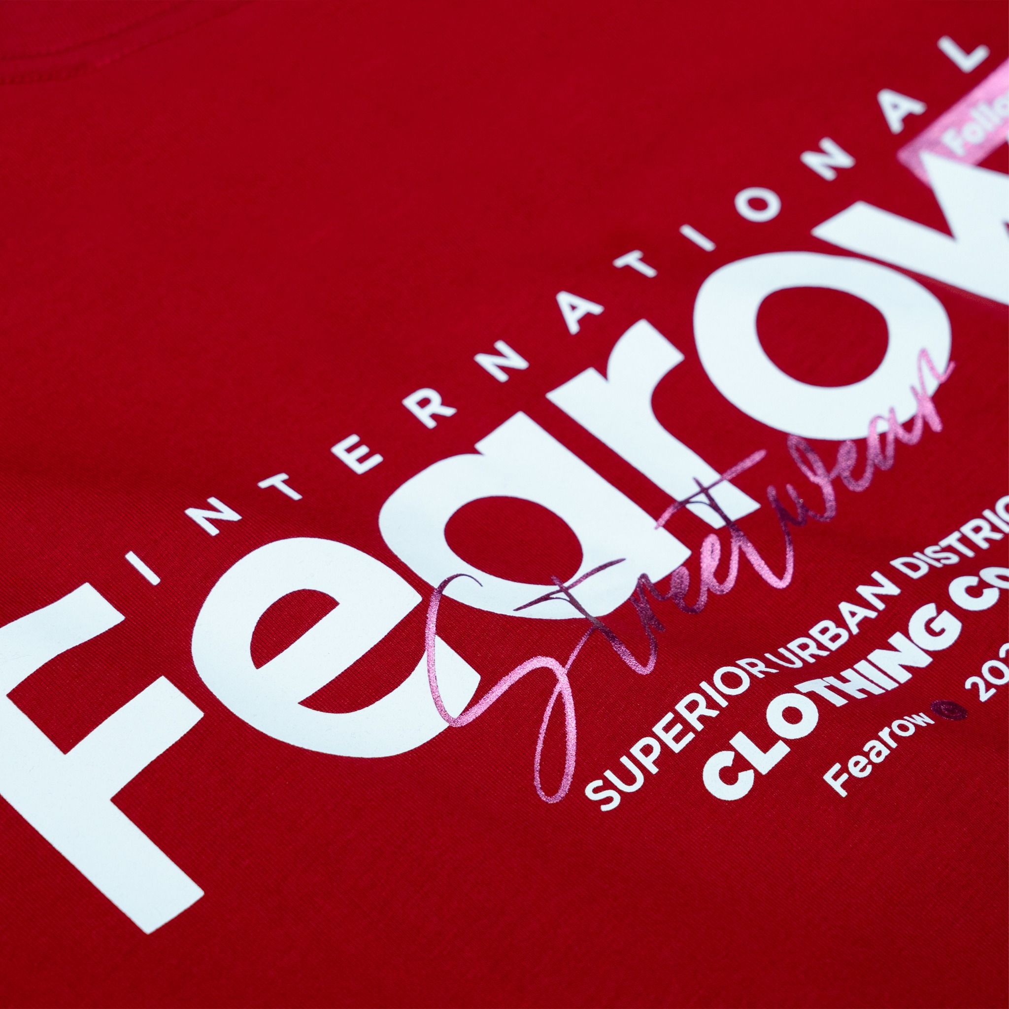 MULTIFONT TEE / RED COLOR