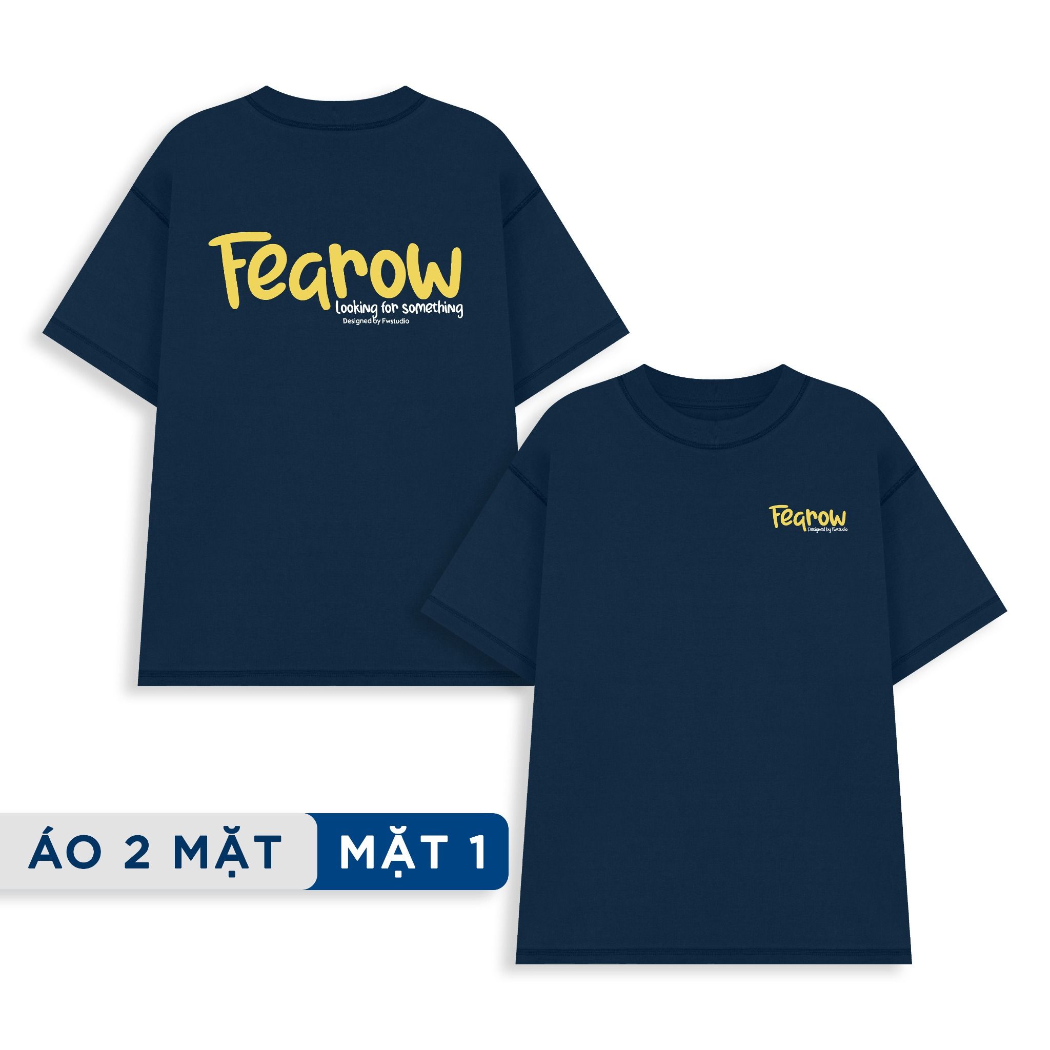 Fearow Double Tee Collection - Avocado / Navy