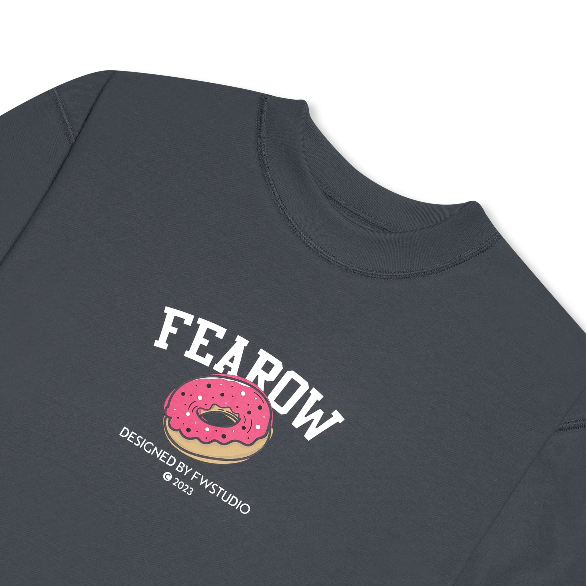 Fearow Double Tee Collection - Donut / Gray Pinstripe