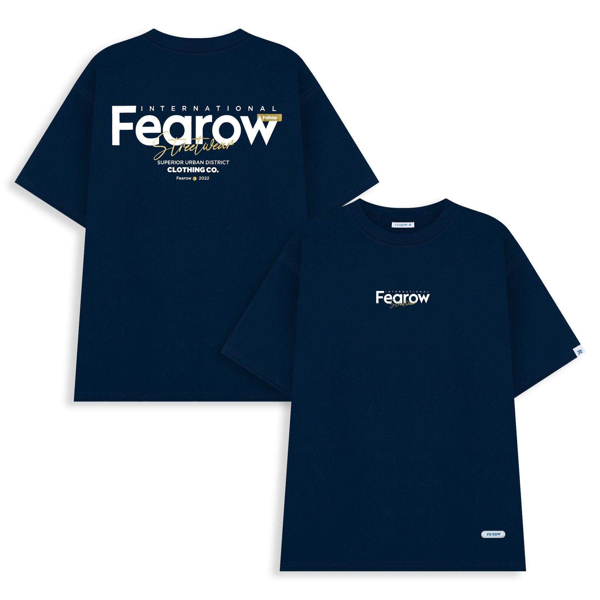 MULTIFONT TEE / Navy Peony