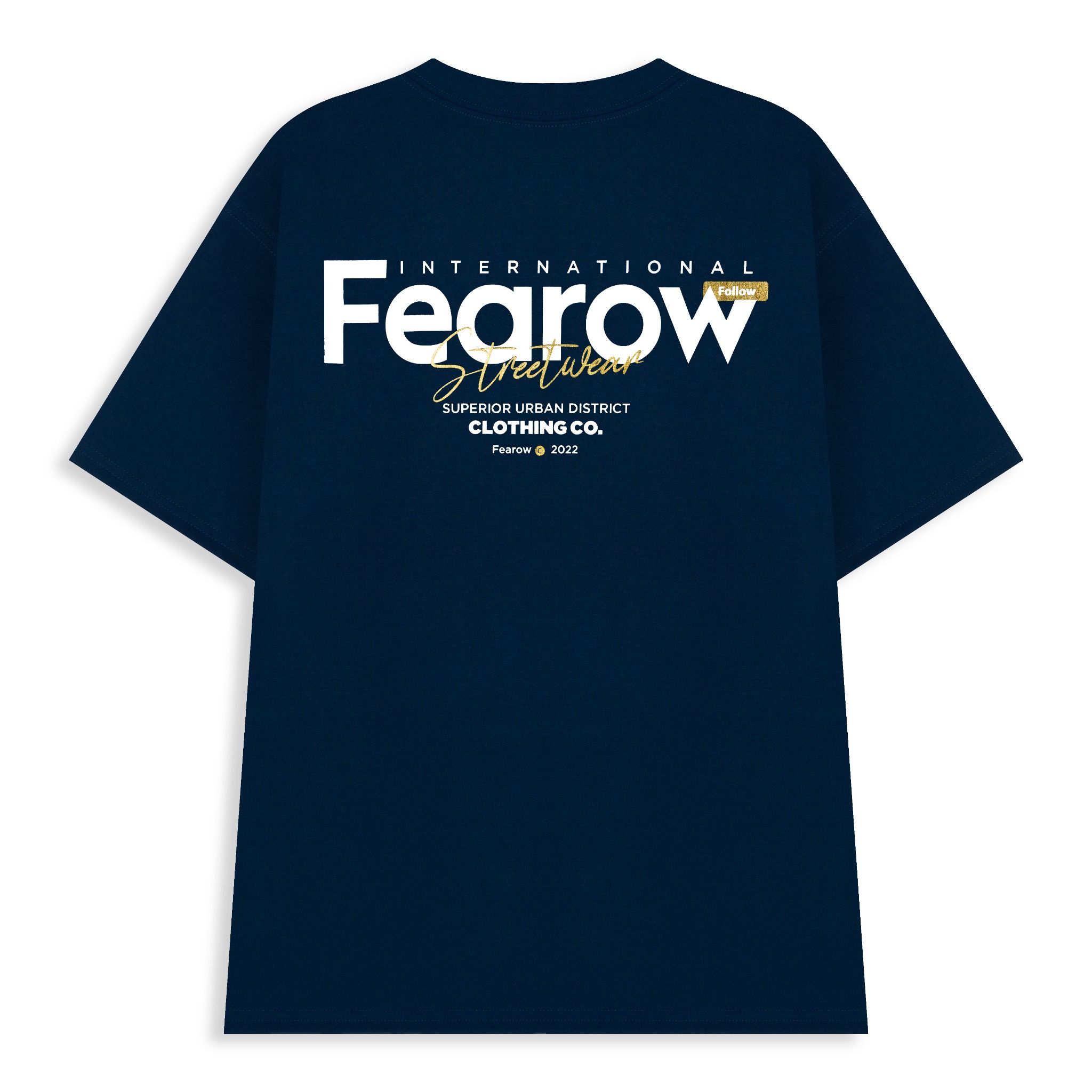 MULTIFONT TEE / Navy Peony