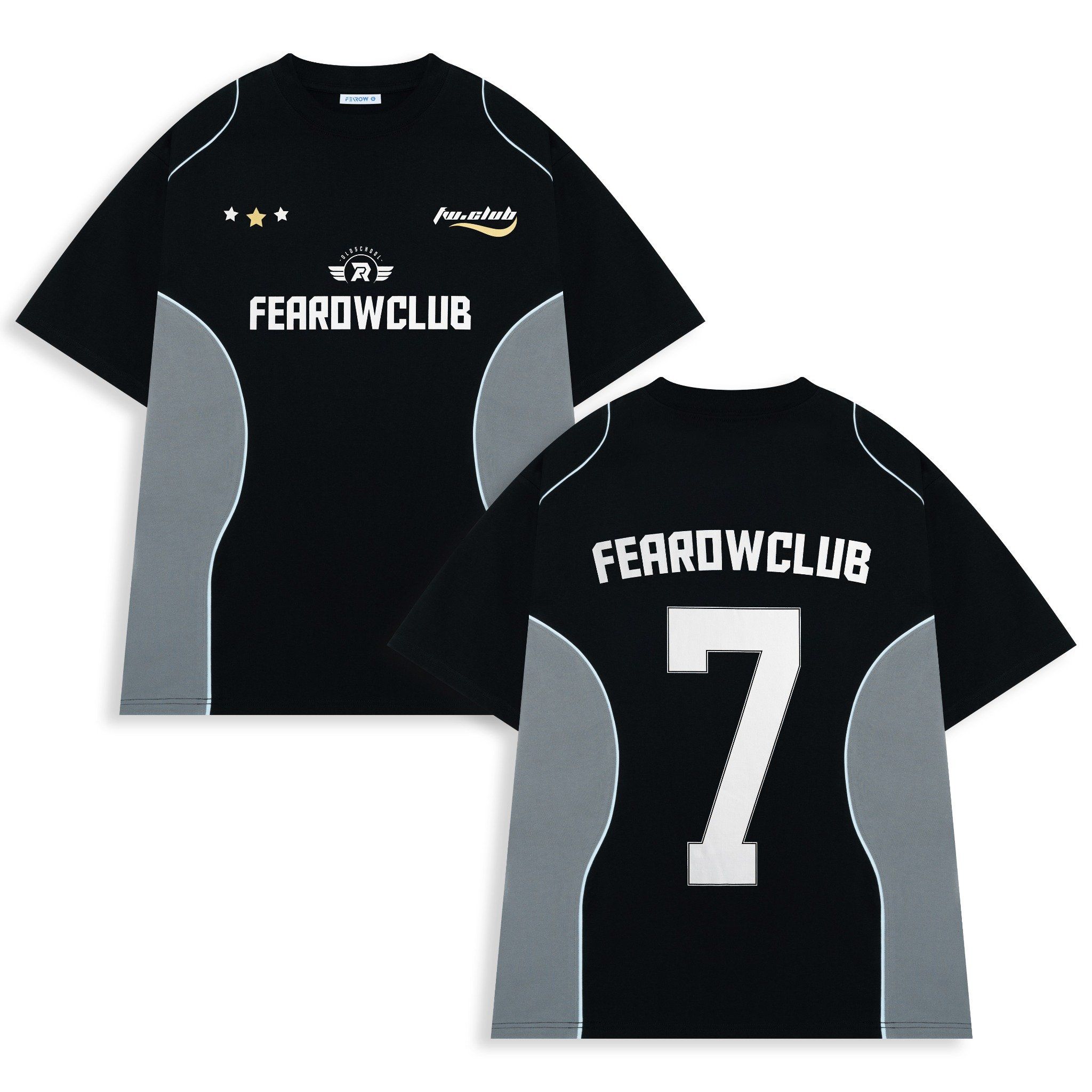 Ferow Sports Club Tee / Black & Gray